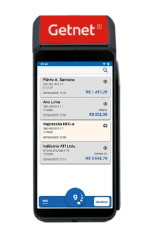 Maquininha Getnet Axium DX8000